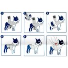 (B-WARE) Beruhigungsweste Hundemantel zur Angstbekämpfung 18 - 29 kg / 63 - 76 cm