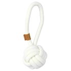 Dog toy knotted ball on rope chew toy cotton dog ball 22 x 8 cm
