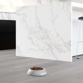 Non-slip food bowl water bowl in noble marble look 1200 ml