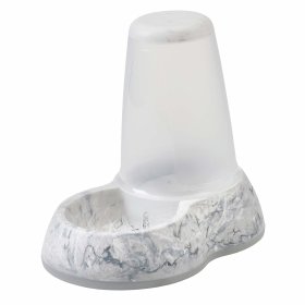 Water dispenser feed or water station with noble marble look