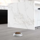 Economy package cat toilet in marble-look + mat + 2 bowls 200 ml