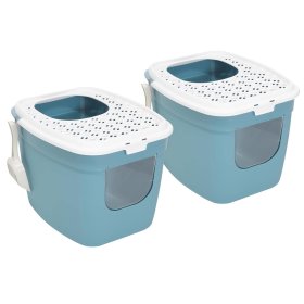 2er Sparpack Katzentoilette Katzenklo mit Einstieg vorne...