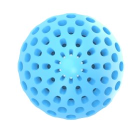 Hundespielzeug Knisterball Kauspielzeug mit Kunststoffkern + Öffnung für Leckerchen 12x7,5x7,5cm