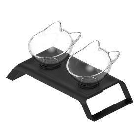 Feeding station double bowl for cats and small dogs 2 x...