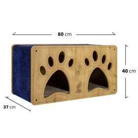 Luxury double cat house cat cave cat bed with scratching...