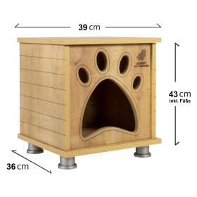 Luxury cat house cat cave cat bed made of wood with feet...