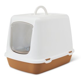 2-pack cat toilet bonnet toilet OSCAR white-brown with...