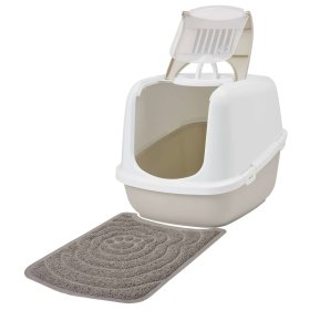 Economy package cat litter tray NESTOR JUMBO white-beige...