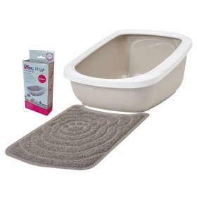 Deluxe economy package cat litter tray ASEO JUMBO...