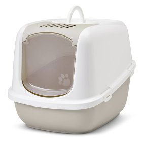 (2nd choice item) XXL cat litter tray NESTOR JUMBO white-beige especially for large cat breeds