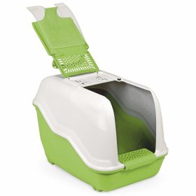 3-pack XXL litter box NETTA MAXI white-green with free play mice