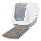 Economy pack XXXL Nestor Giant cat litter tray white-grey with large front mat