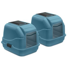 2-pack recycling litter tray Easy Cat - blue