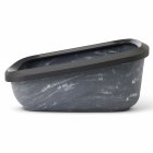 Litter tray with rim ASEO JUMBO black-marble 67,5 x 48,5 x 28 cm